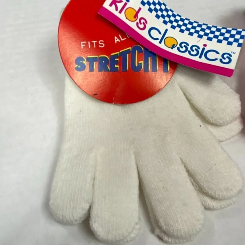 Girls Stretch Mittens Gloves, three pairs, gift set, NWT